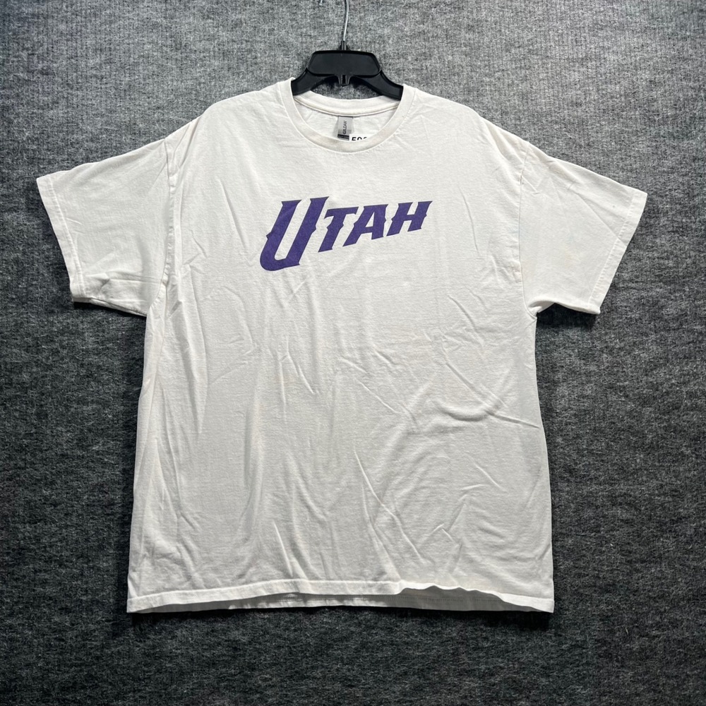 Gildan Utah In-Season Tournament Games Graphic T-Shirt White XL